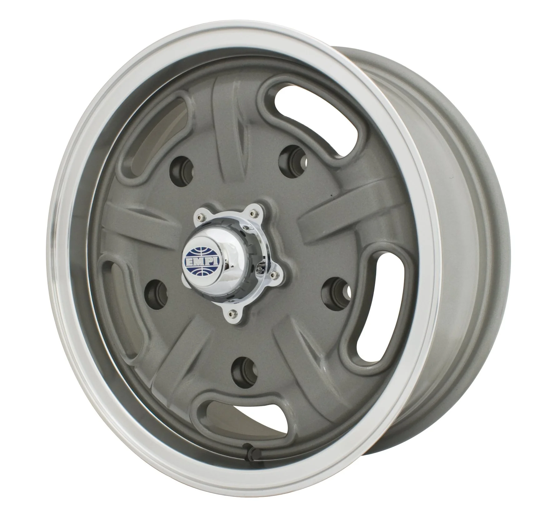 Gun Metal Grey 5x205 Pattern with Polished Lip 15 x 5 1/2"
