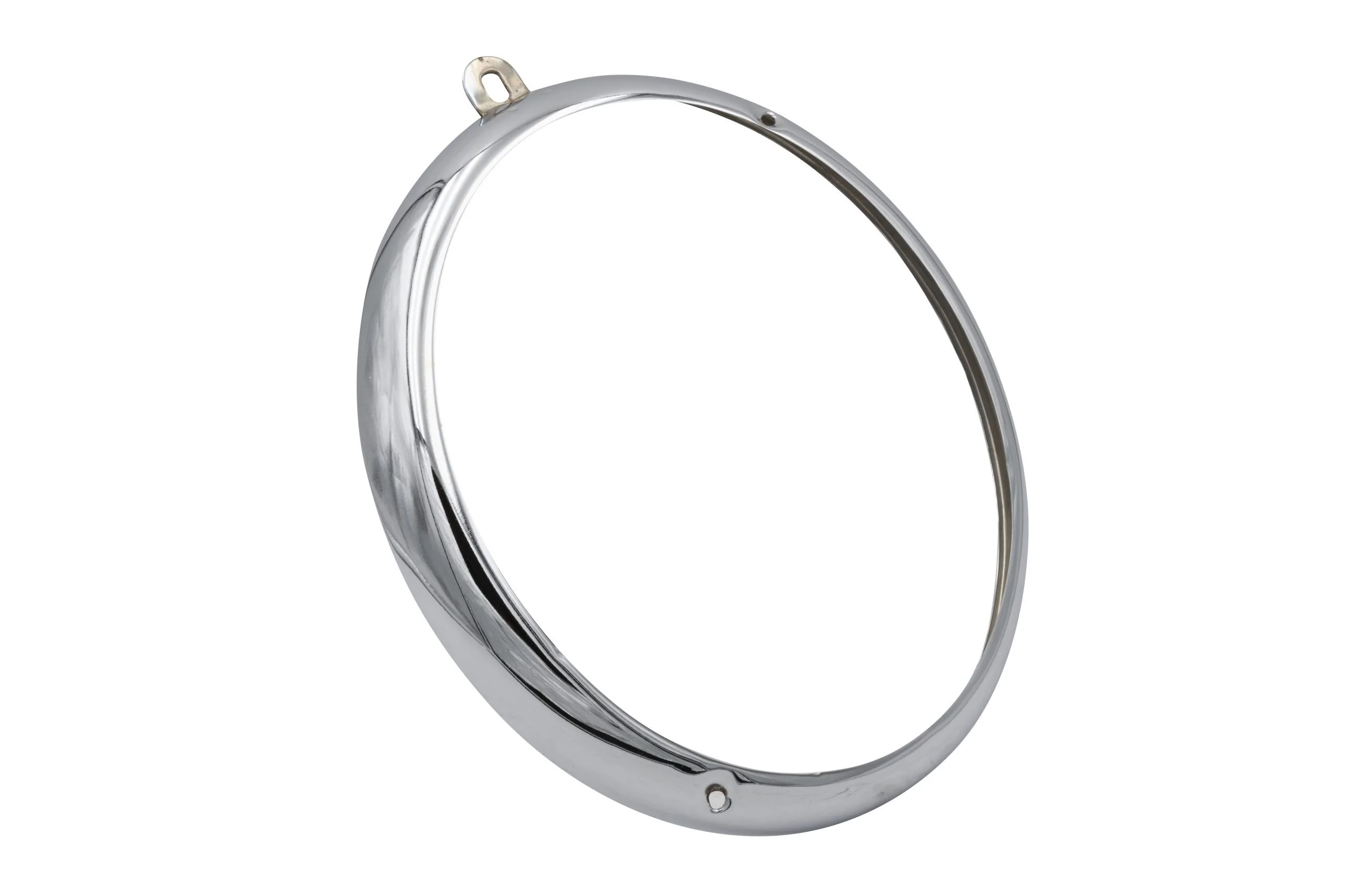 Headlight Rim, Chrome, Type 1 & 2 Adjusting Screws at 2 & 7 O'Clock