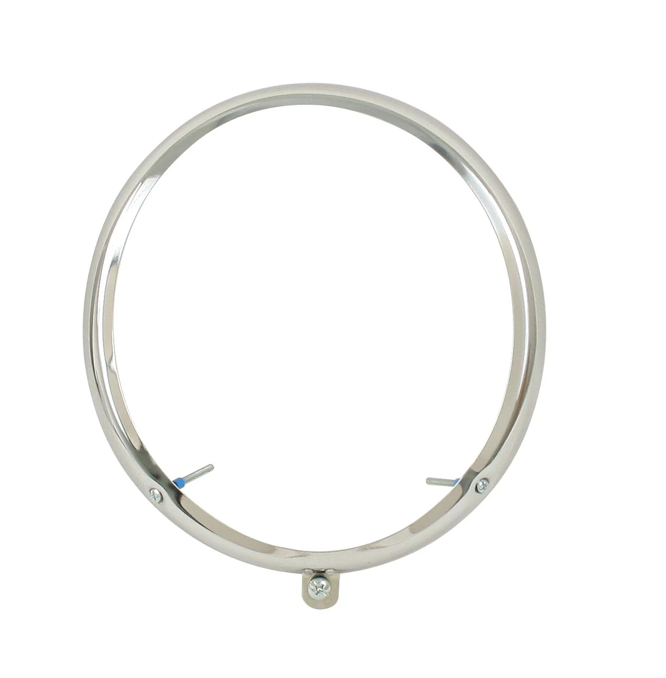 Headlight Rim, Chrome, Type 1 & 2 Adjusting Screws at 5 & 7 O'Clock