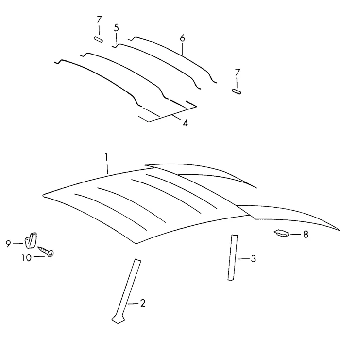 Headliner Retainer for Porsche 356B, 356C, 911, 912 and 930 (1960-98) - Image 2