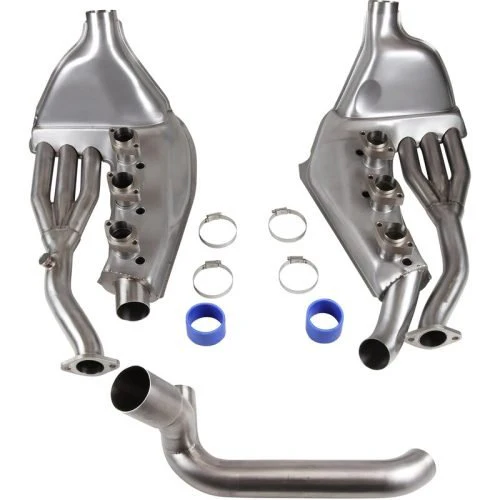 SSI Stainless Steel Heat Exchanger Kit with 41mm Outer Pipes for Porsche 911 3.2 Carrera (1984-89) - Image 2