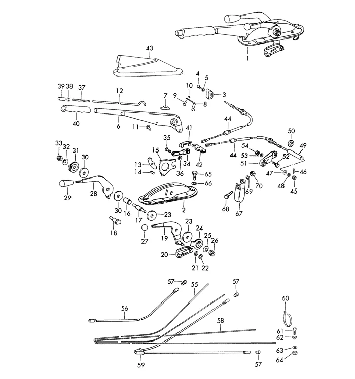 Heater Lever Knob for Porsche 356, 911, and 912 (1965-68) - Image 3