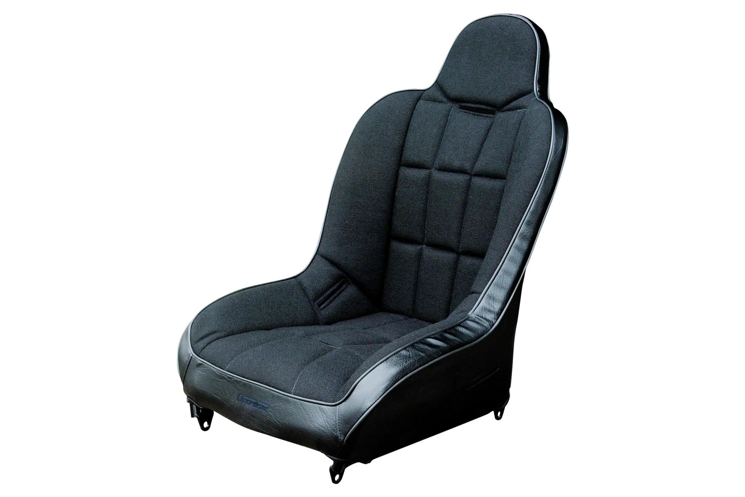 Hi-Back Seat Black Vinyl / Black Fabric