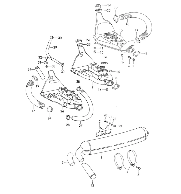 Hot Air Hose for Porsche 911 (1965-89) - Image 2
