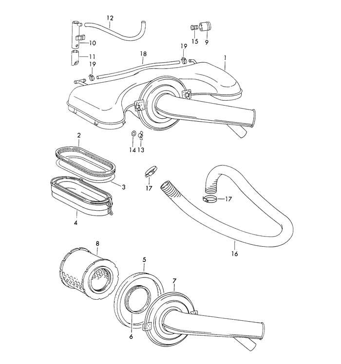 Hot Air Hose for Porsche 911 and 930 (1965-71) - Image 2