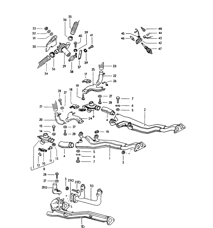 Hot Air Hose Heat Exchanger to Heater Control Valve 330x60mm for Porsche 911, 912, and 914 (1965-89) - Image 2