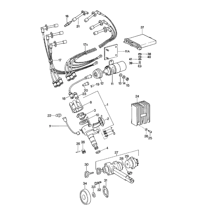 Ignition Distributor Wire for Porsche 911 (1978-89) - Image 2