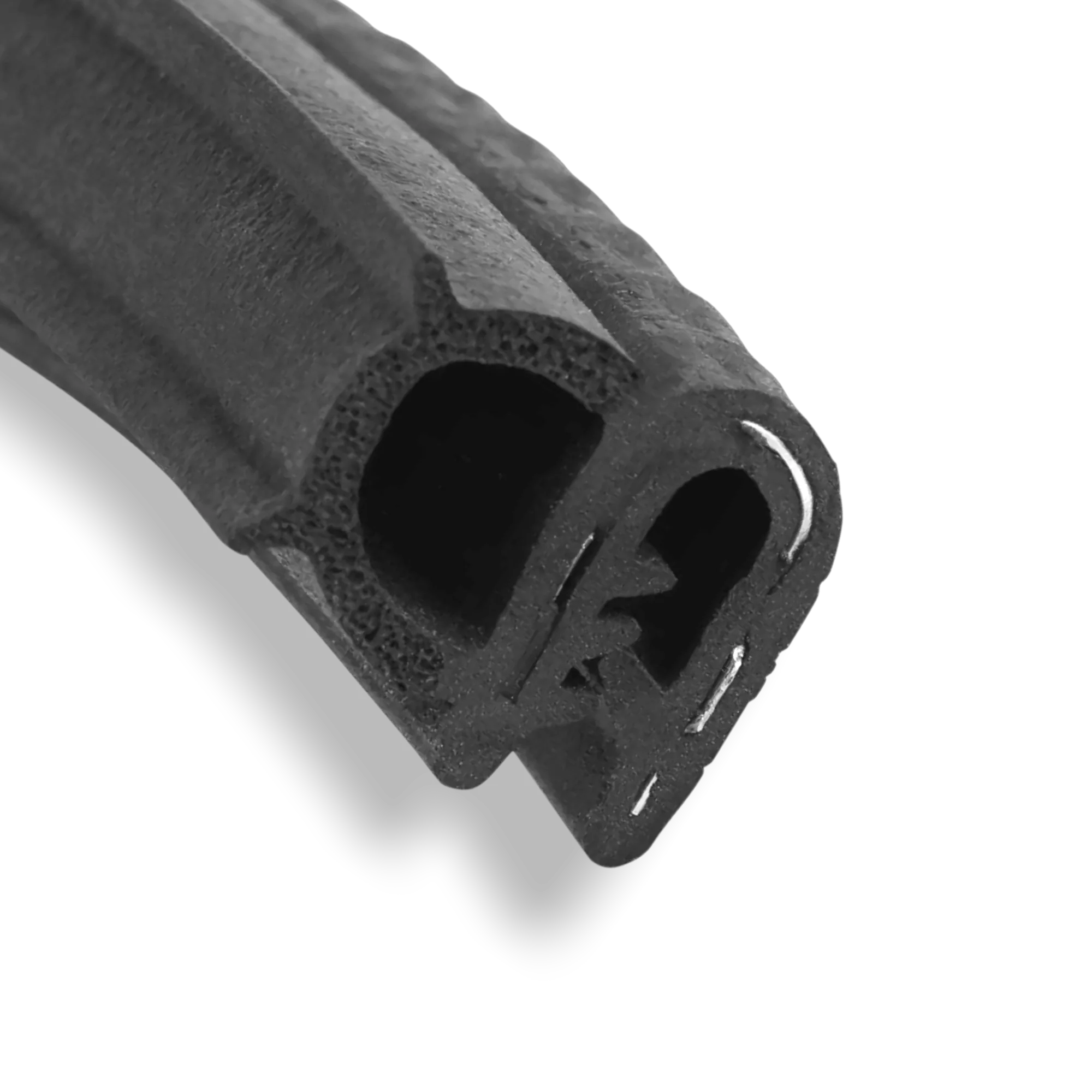 914Rubber Inner Door Seal Set with Internal Aluminum Clips for Porsche 914 (All Years)