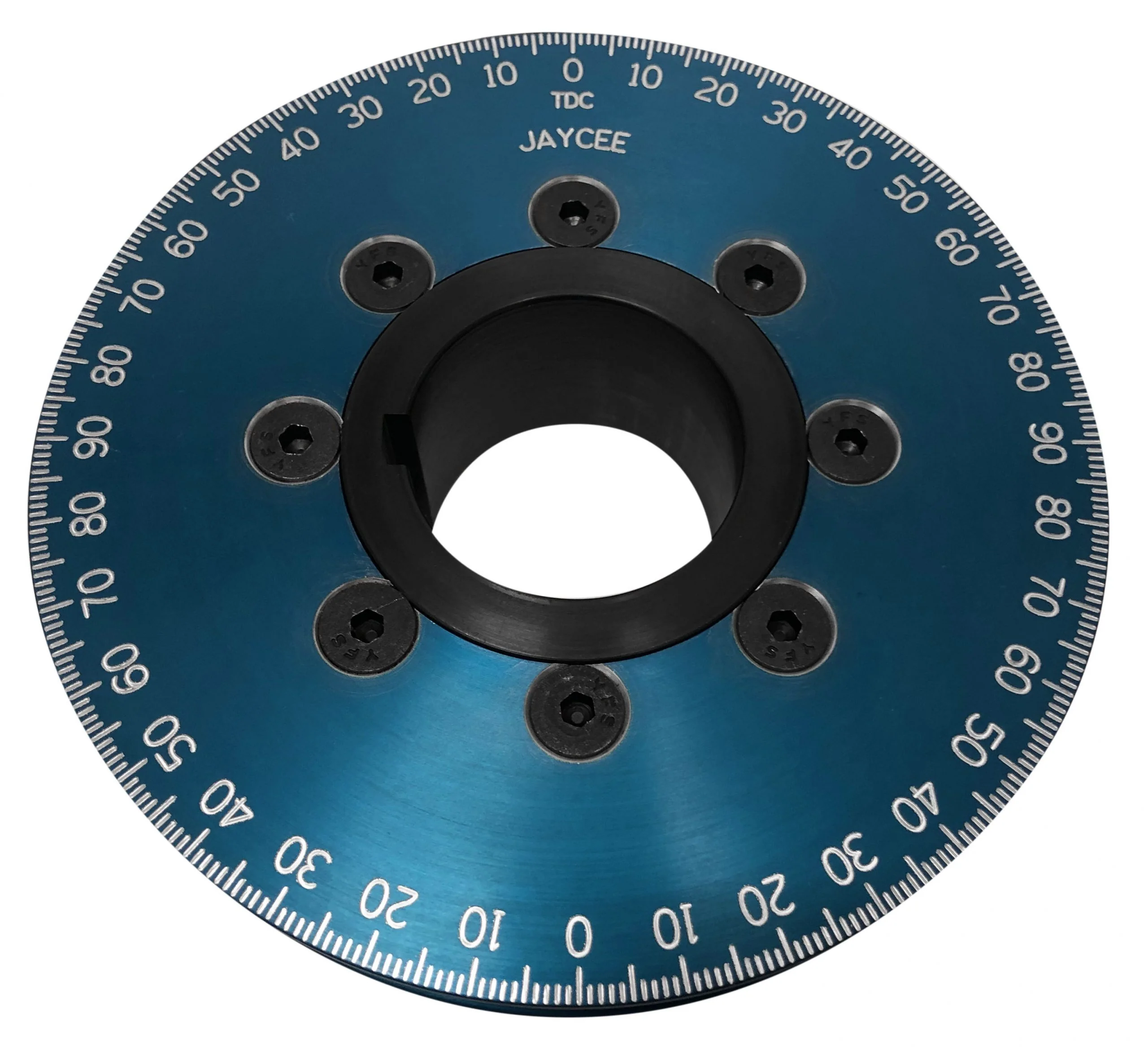 JayCee Billet 4-1/2" Street Power Pulley - Blue