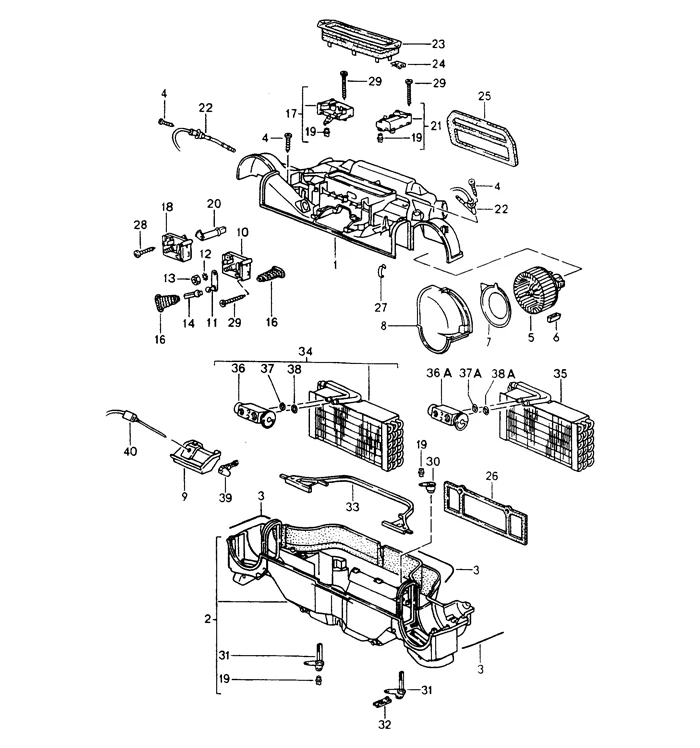 Left Blower Motor for Porsche 911 (1989-98) - Image 2