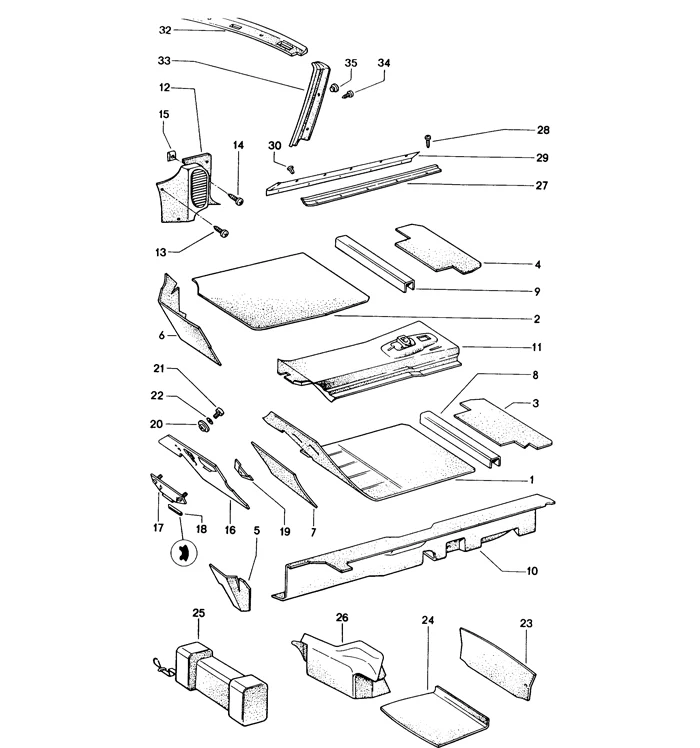 Left Door Speaker Cover for Porsche 914 (1970-76) - Image 2