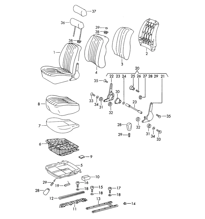 Left Seat Rail Support for Porsche 911 (1965-68) - Image 2