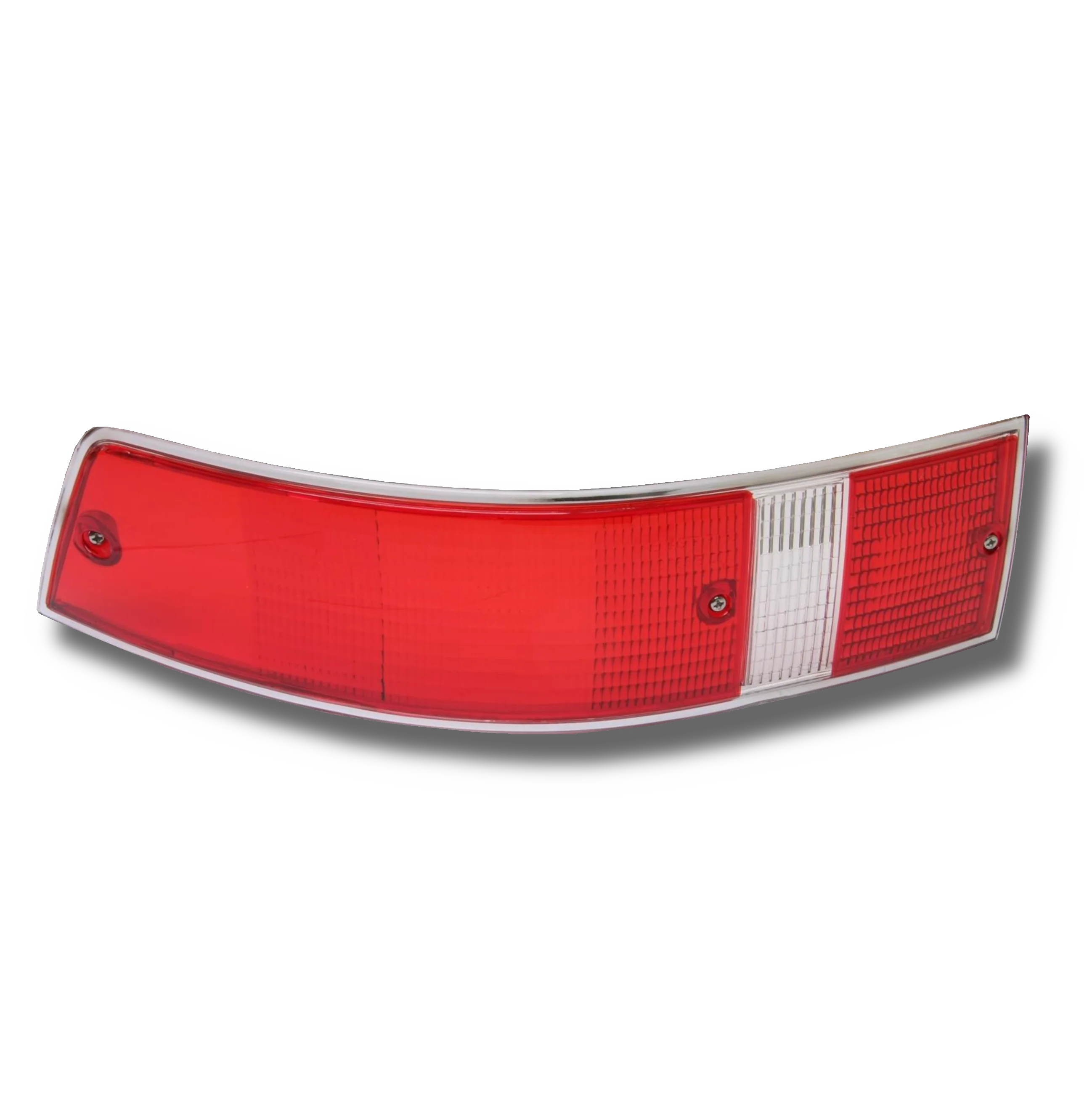 Left US Style Red Tail Light w/ Chrome Trim for Porsche 911 (1972-89)