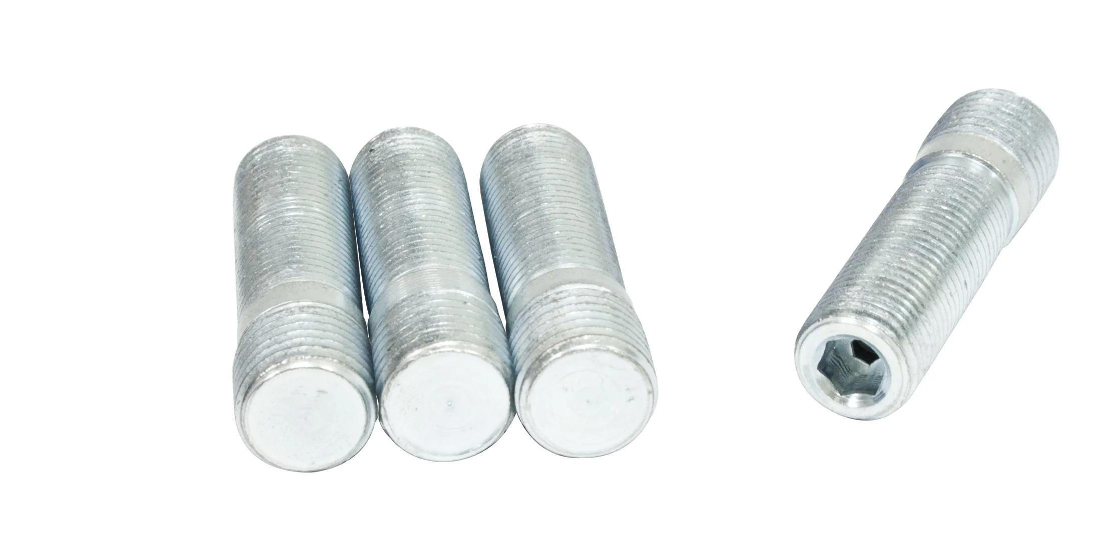 Long Wheel Studs, M14-1.5 to 1/2-20, Set of 4