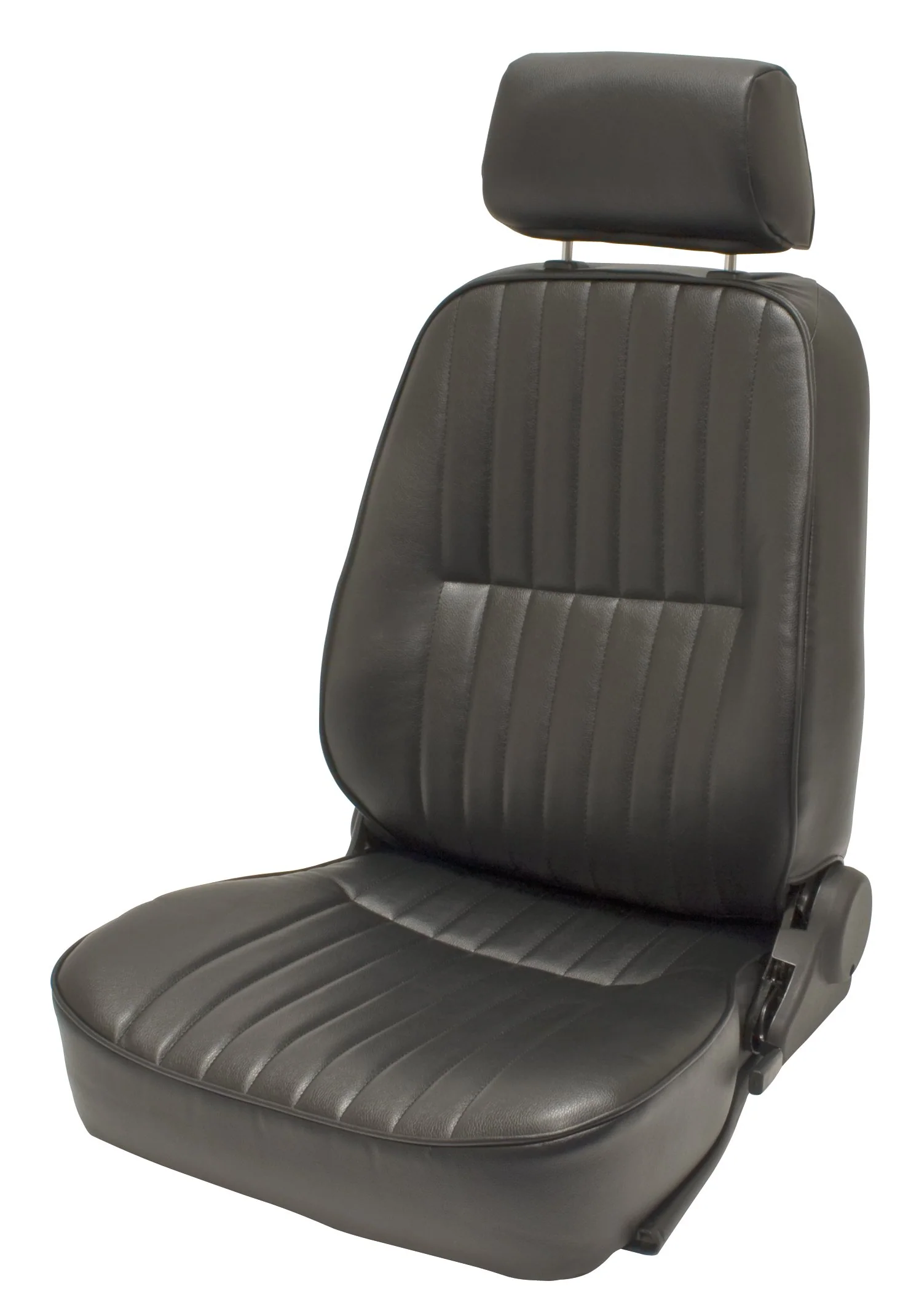 Low-Back Seat with Headrest Only, Left Side, Black Vinyl, Each