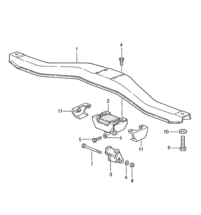 Manual Transmission Mount for Porsche 944 (1985-91) - Image 3