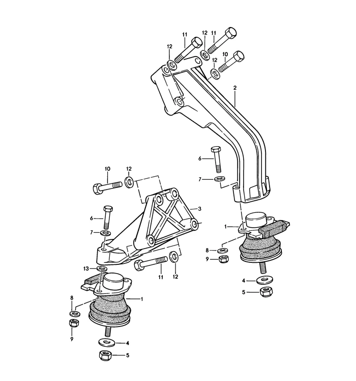 Motor Mount for Porsche 924S, 944S & S2 and 968 (1992-95) - Image 2