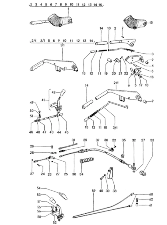 Parking Brake Handle for Porsche 911 and 914 (1965-89) - Image 3