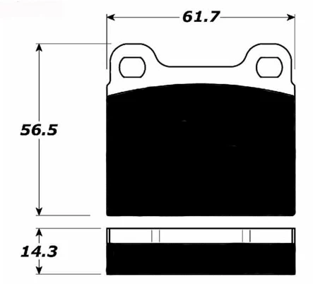 Porterfield R4-S Pads for Early Porsche 914-4 Front Calipers (1970 - 1972.8) - Image 2