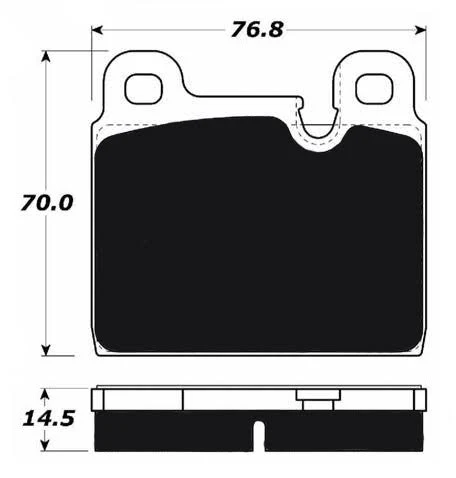 Porterfield R4-S Pads for Porsche 911 Carrera Front Calipers (1984-89) - Image 2