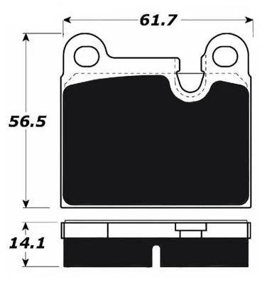 Porterfield R4-S Pads for Porsche 911 Carrera Rear Calipers (1984-89) - Image 2