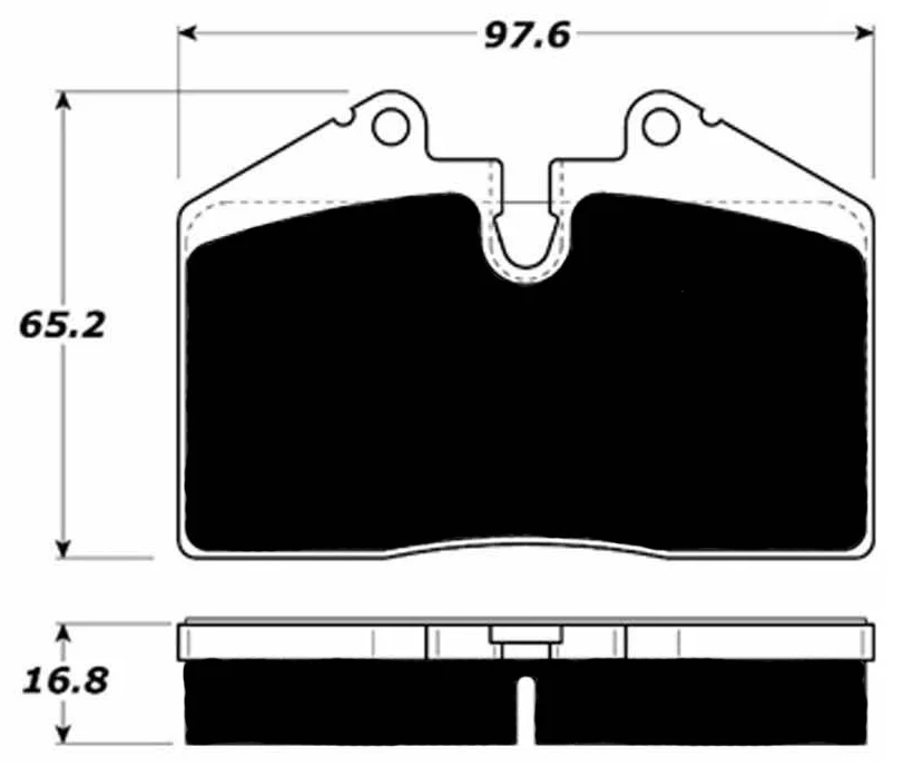 Porterfield R4-S Pads for Porsche 930 Turbo and Turbo Look (M491) Front and Rear Calipers (1978-89) - Image 2