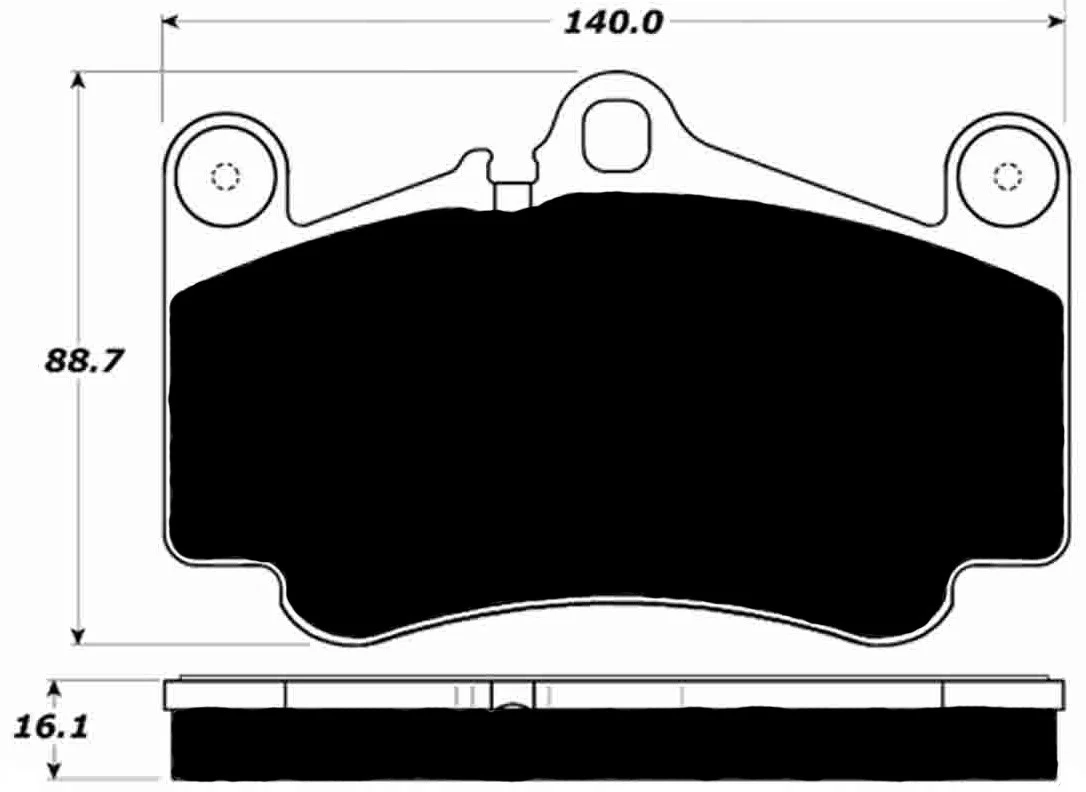 PMB-C Ceramic Pads for Porsche 997 3.8 Carrera S (2005-2008) Front - Image 3