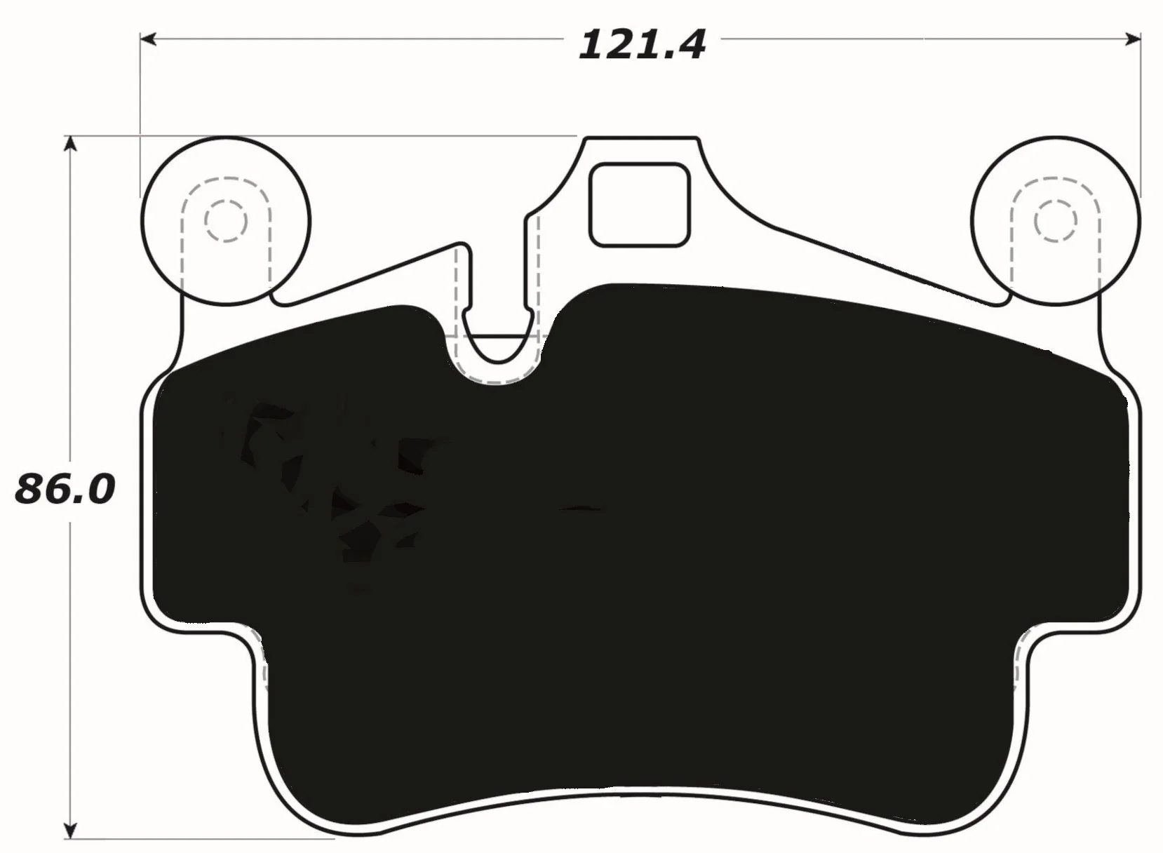 PMB-C Ceramic Pads for Porsche 987 Cayman S (2005-2012) Front - Image 3