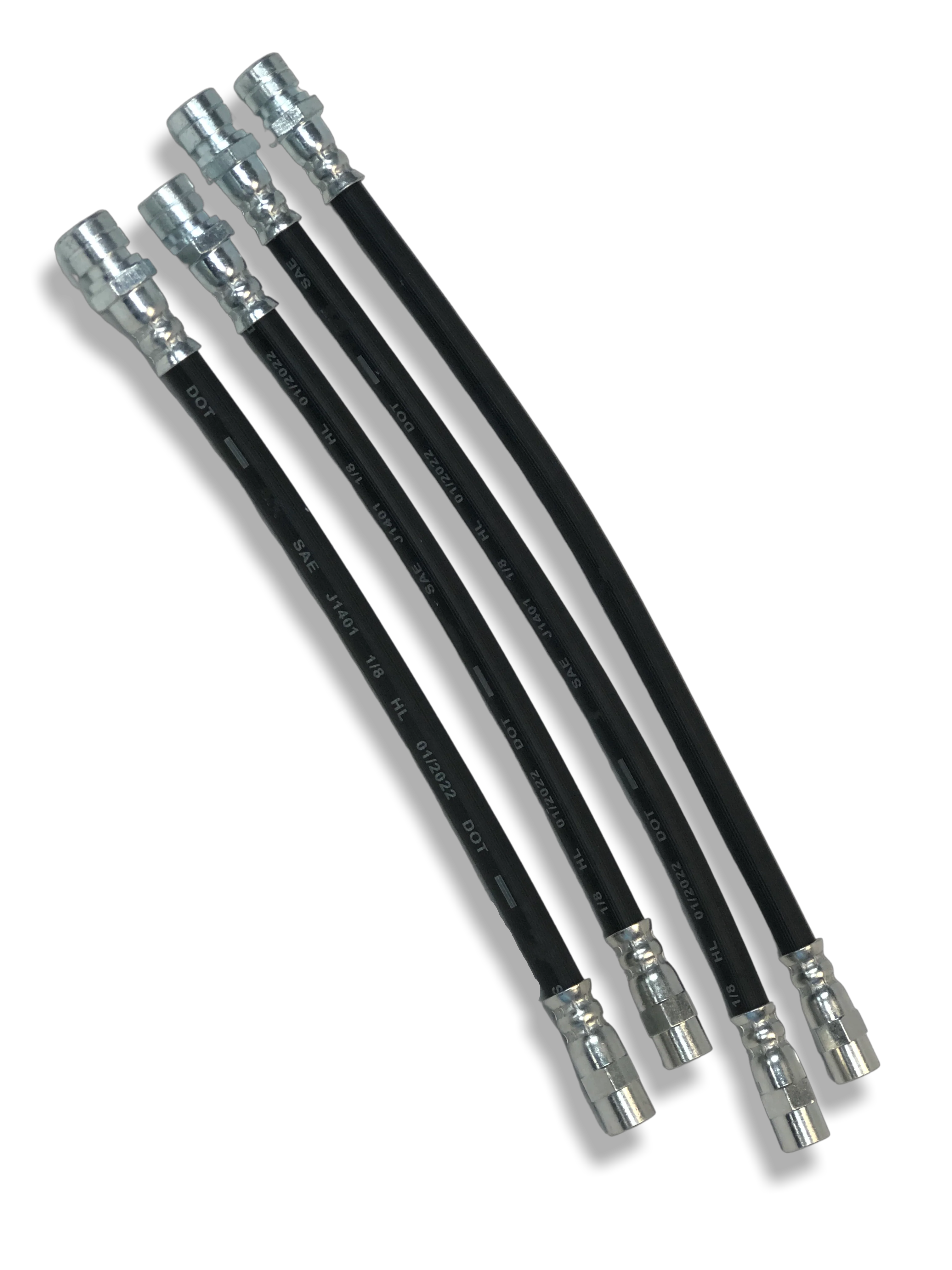 PMB Performance DirectFit Rubber Brake Lines - Set of 4 - 1970-72.8 Porsche 914-4/914-6
