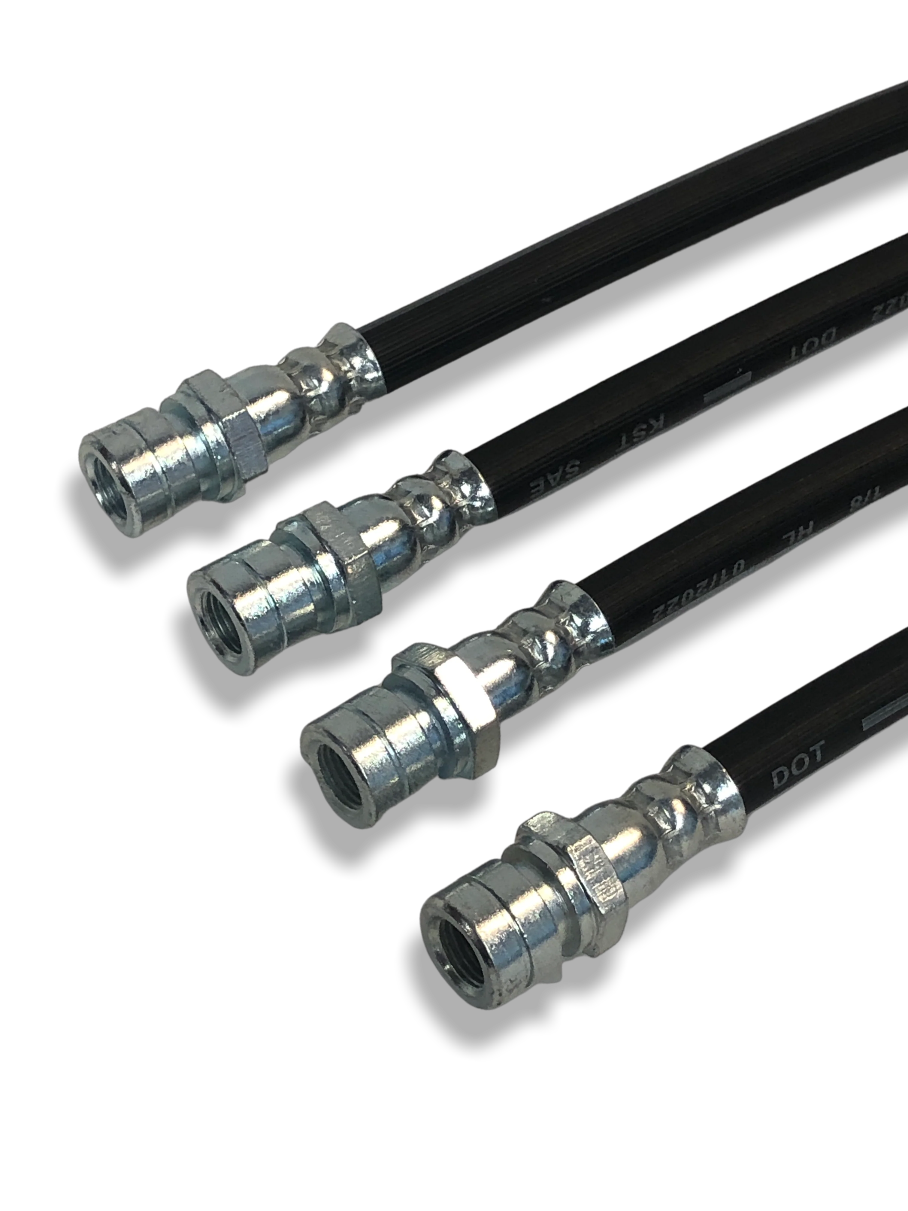 PMB Performance DirectFit Rubber Brake Lines - Set of 4 - 1970-72.8 Porsche 914-4/914-6 - Image 3