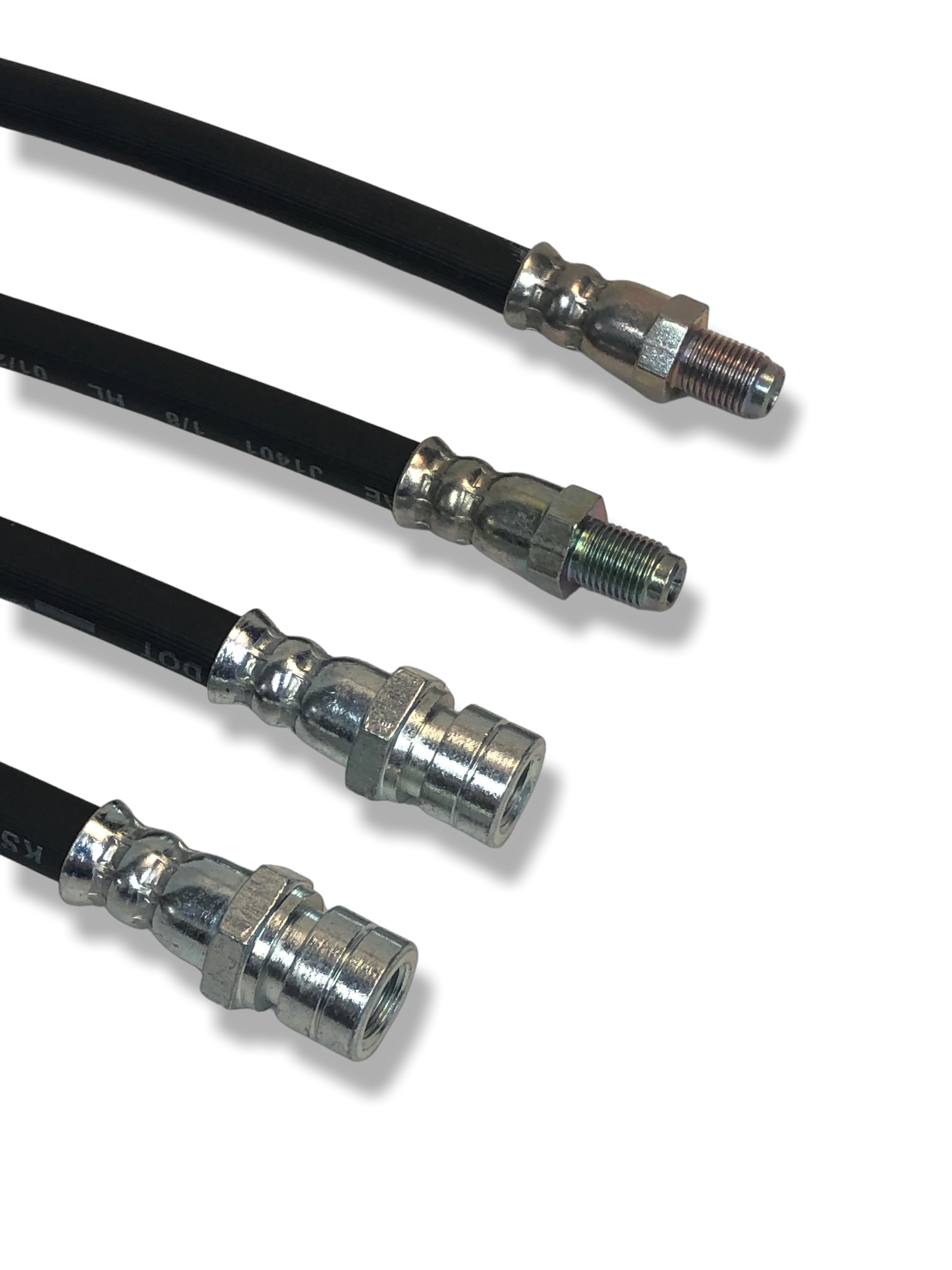 PMB Performance DirectFit Rubber Brake Lines - Set of 4 - 1976-89Porsche 924/944 - Image 4