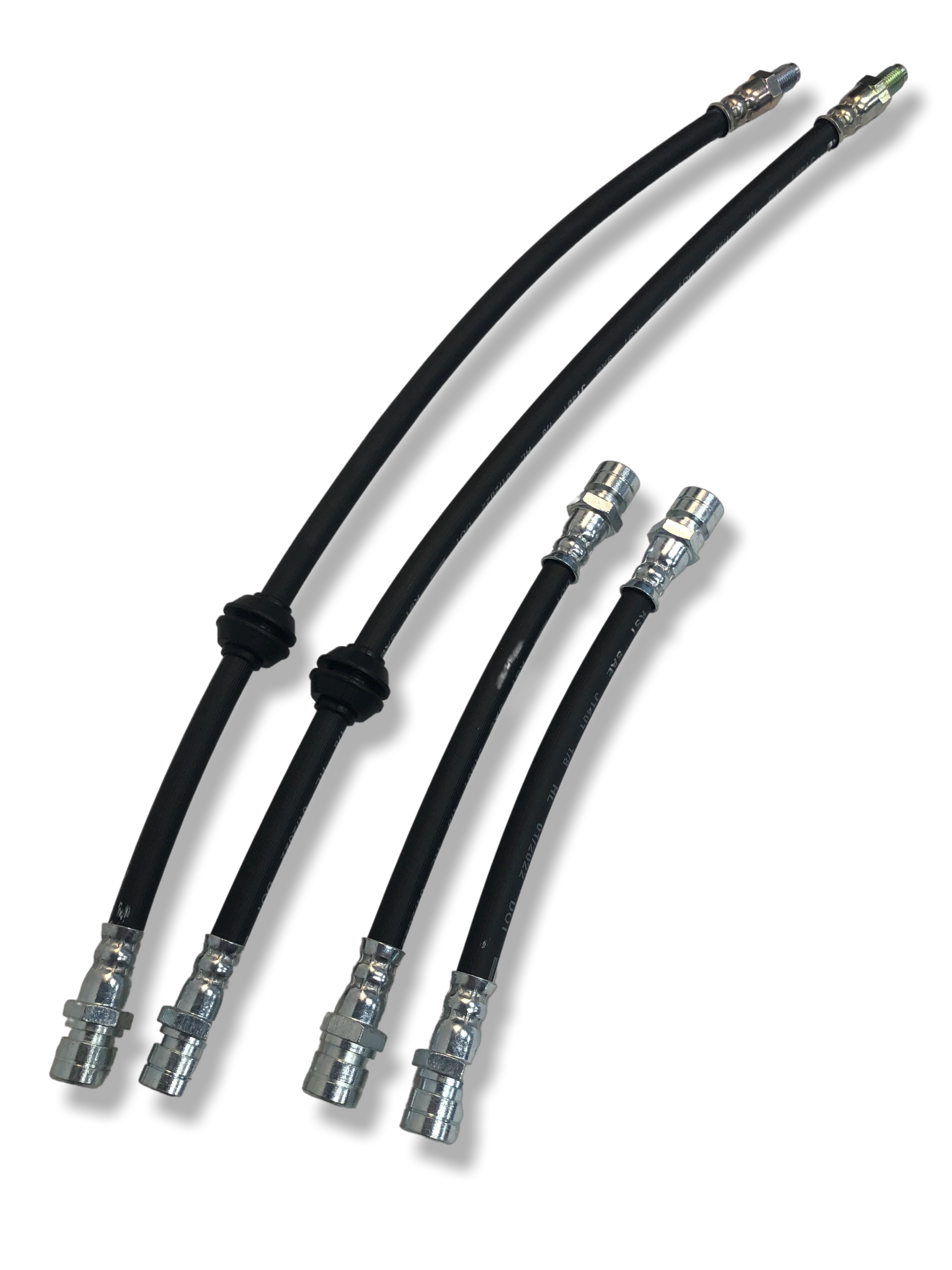 PMB Performance DirectFit Rubber Brake Lines - Set of 4 - 1976-89 Porsche 924/944