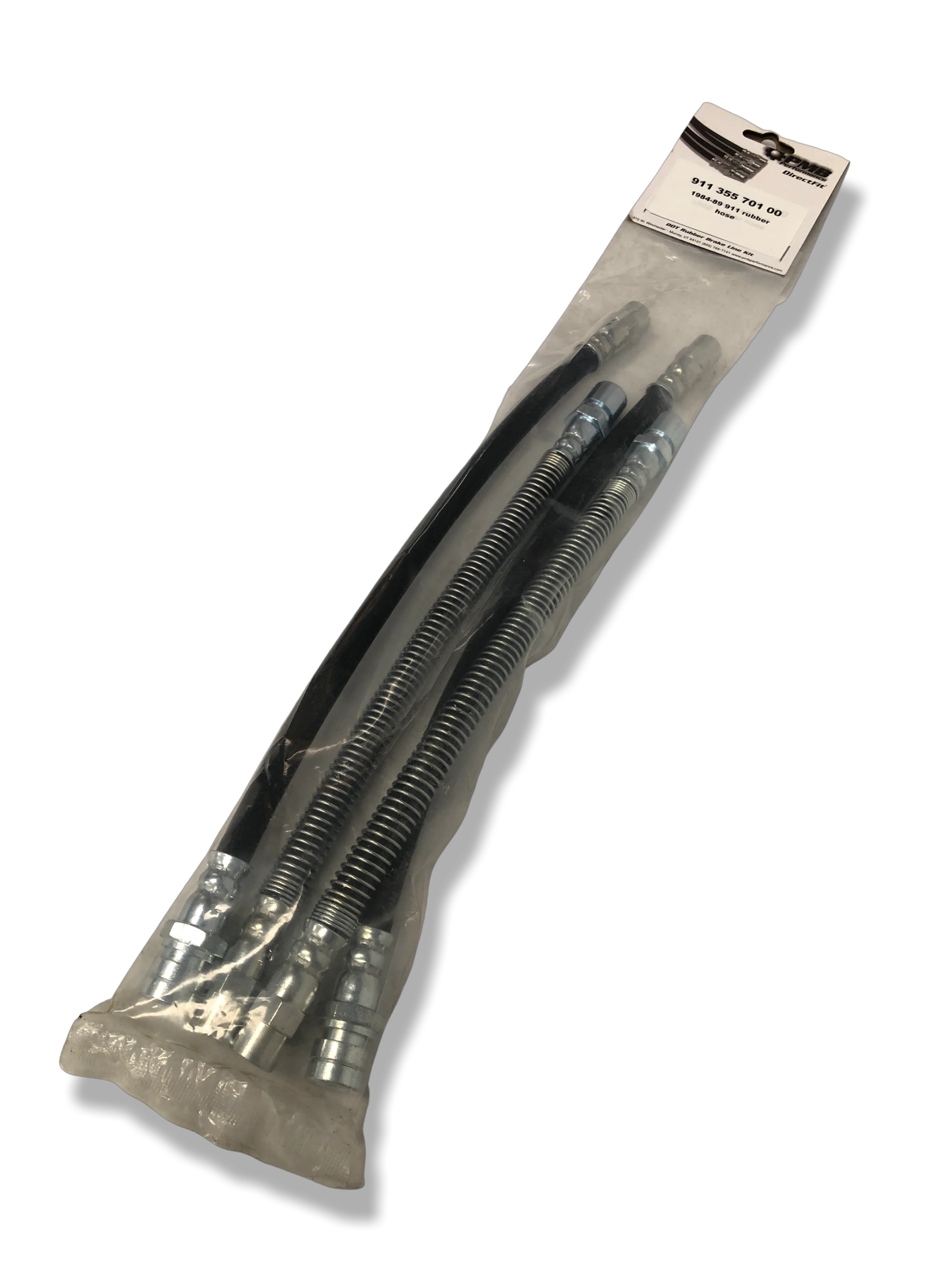 PMB Performance DirectFit Rubber Brake Lines - Set of 4 - 1984-89 Porsche 911 - Image 2