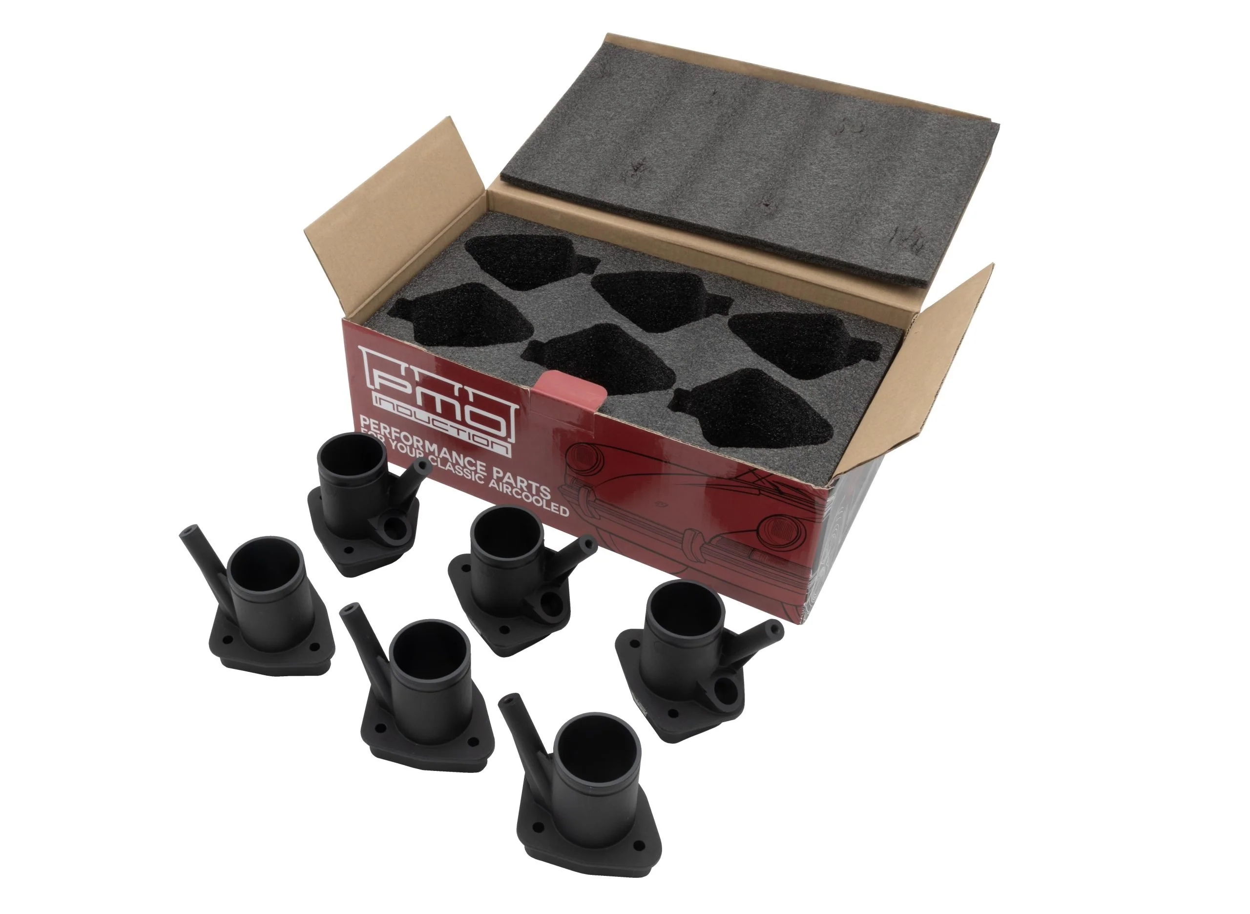 PMO Intake Manifold Aluminum “Stack” Set of 6 with OE Gaskets for Porsche 964 - Image 6