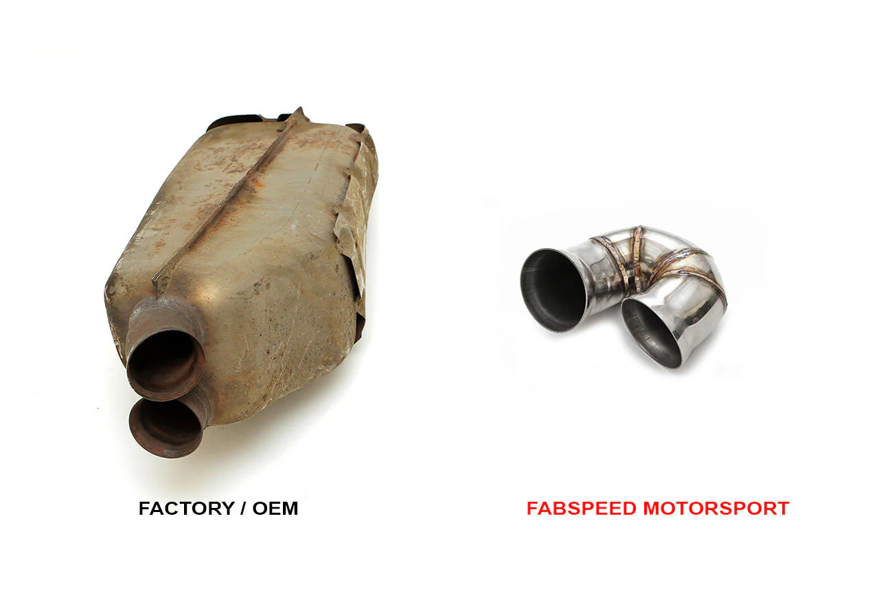 Fabspeed Porsche 964 Turbo 965 / C2 Turbo Secondary Muffler Bypass Pipe (1990-1994) - Image 2