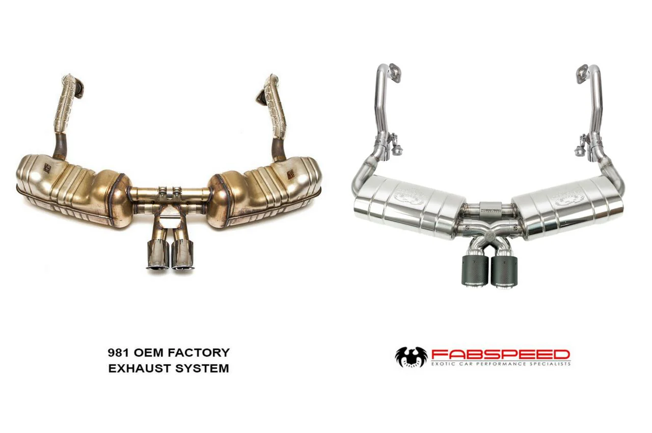 Fabspeed Porsche 981 Boxster/Cayman TrackTec Valved Bypass Exhaust System - Image 4