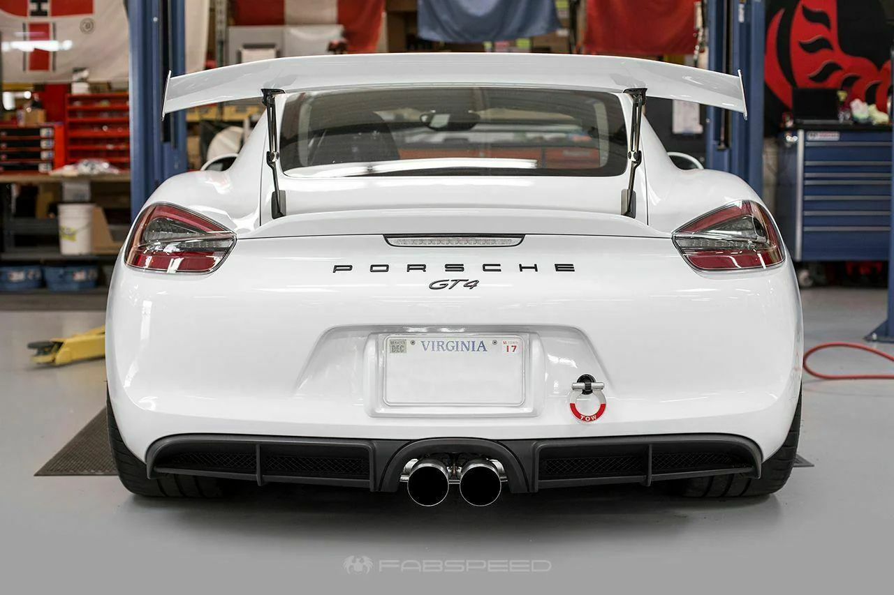 Fabspeed Porsche 981 Cayman GT4 Lightweight Competition Exhaust System - Image 3