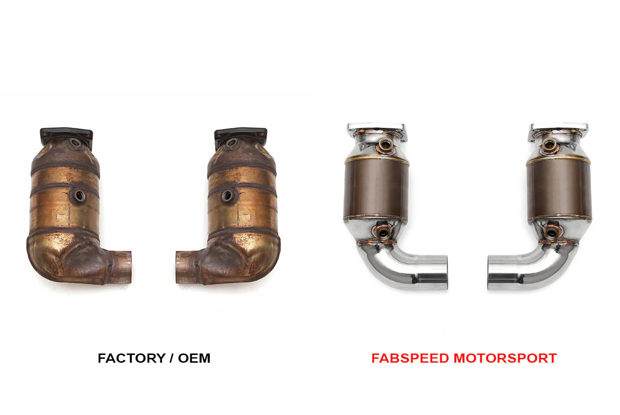 Fabspeed Porsche 991 Turbo / Turbo S Sport Catalytic Converters (2013-2016) - Image 2