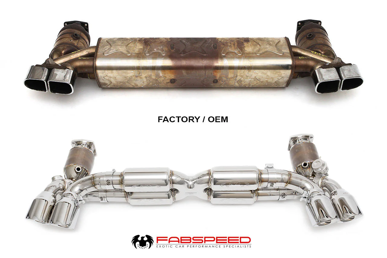 Fabspeed Porsche 991 Turbo / Turbo S Valvetronic Supersport  X-Pipe Exhaust System (2013-2016) - Image 2