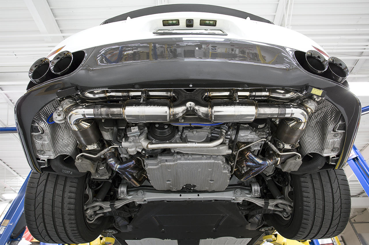 Fabspeed Porsche 991 Turbo / Turbo S Valvetronic Supersport  X-Pipe Exhaust System (2013-2016) - Image 4