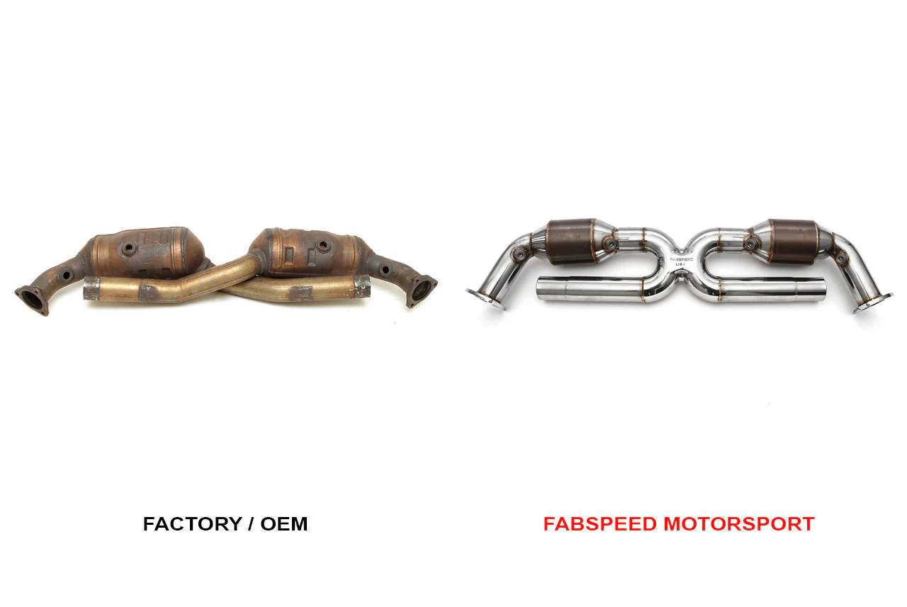 Fabspeed Porsche 996 Carrera Sport Catalytic Converter X-Pipe (1999-2004) - Image 2
