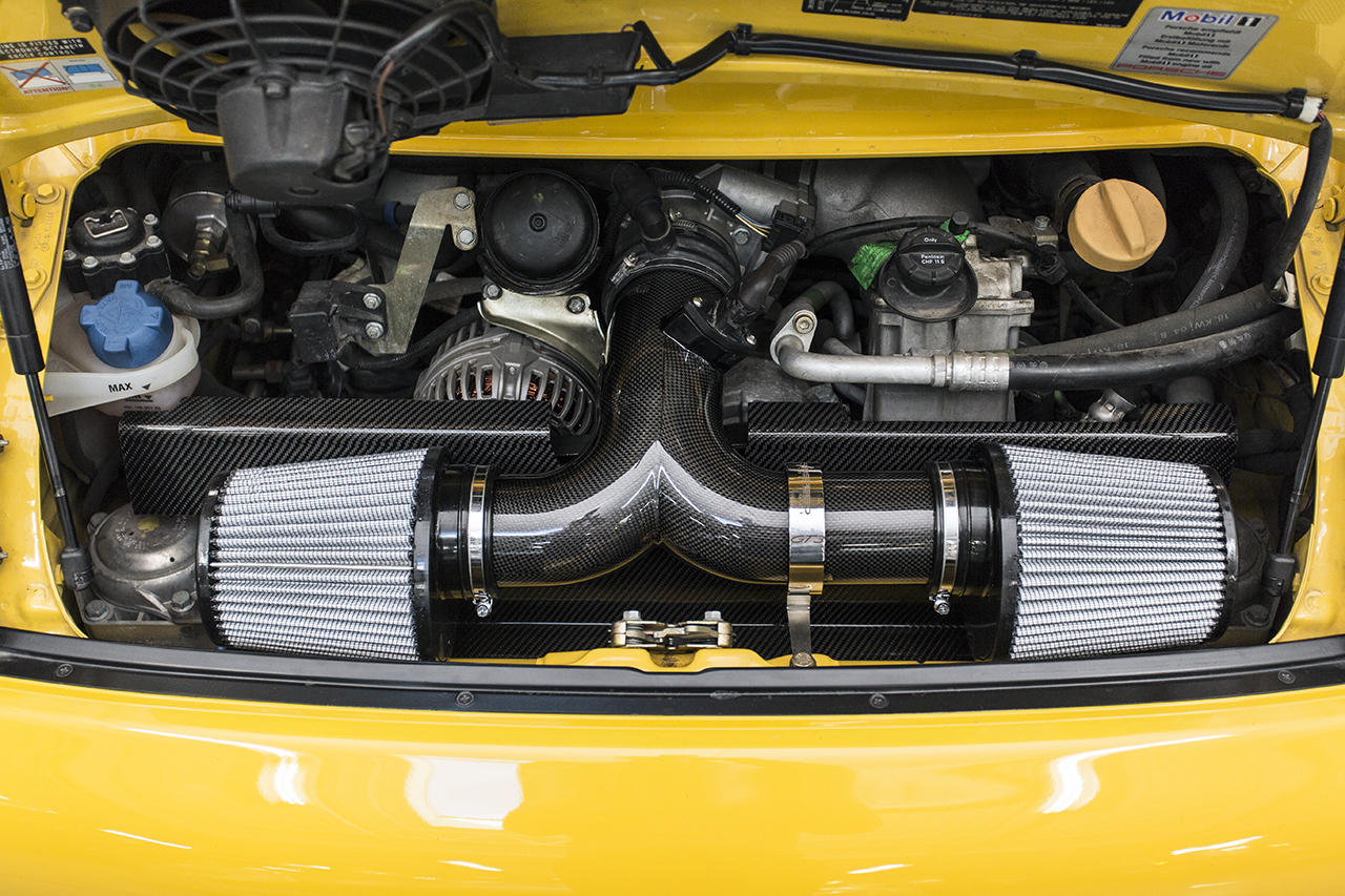 Fabspeed Porsche 996 GT3 Carbon Fiber Competition Air Intake (1999-2005) - Image 2