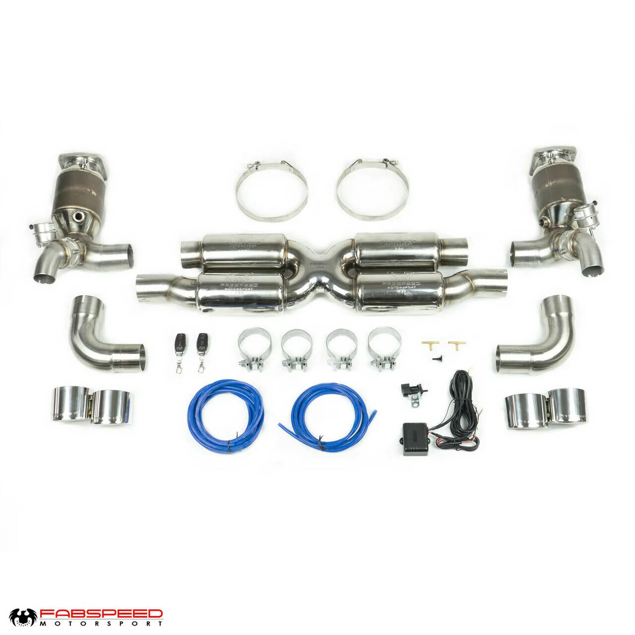 Fabspeed Porsche 997.2 Turbo / Turbo S Valvetronic Supersport X-Pipe Exhaust System (2010-2012) - Image 7