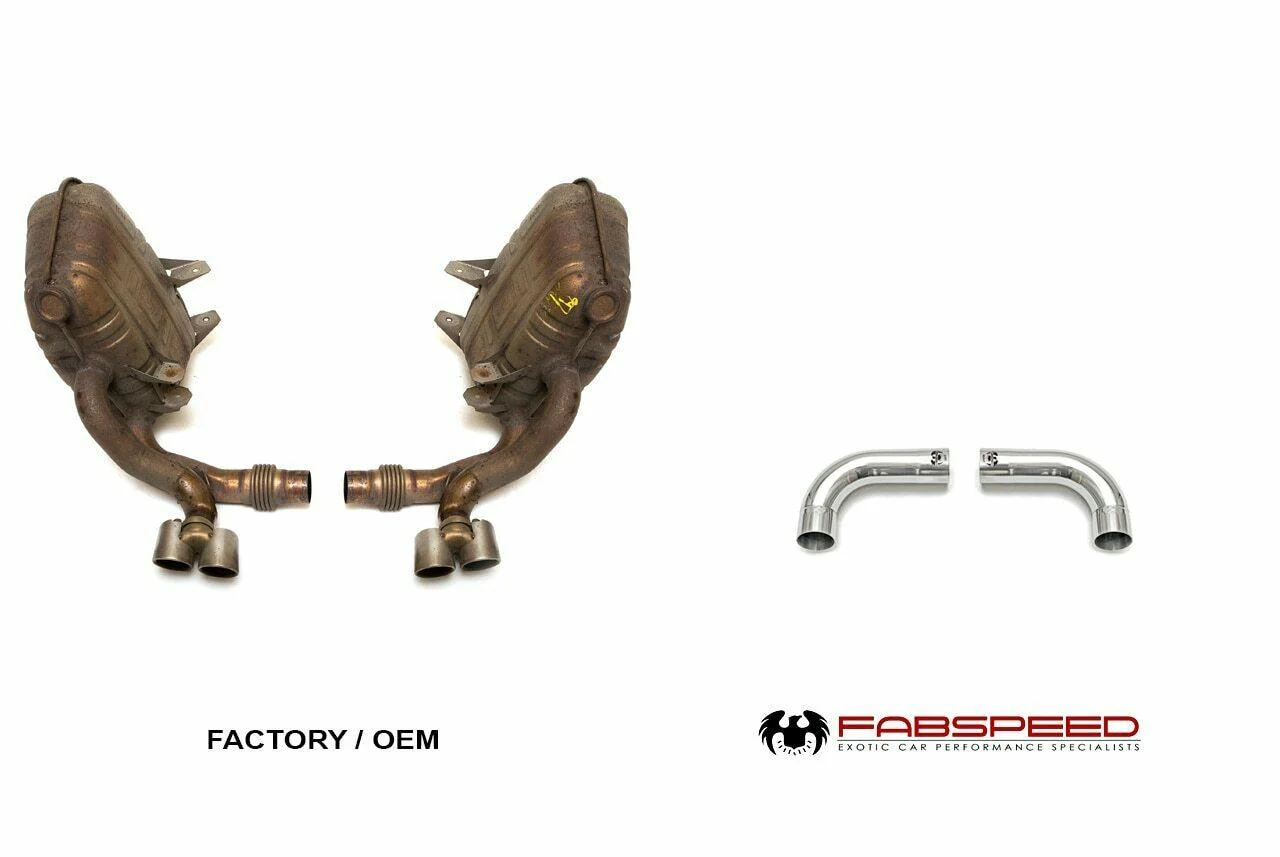 Fabspeed Porsche 997 Carrera Muffler Bypass Pipes (2005-2008) - Image 2