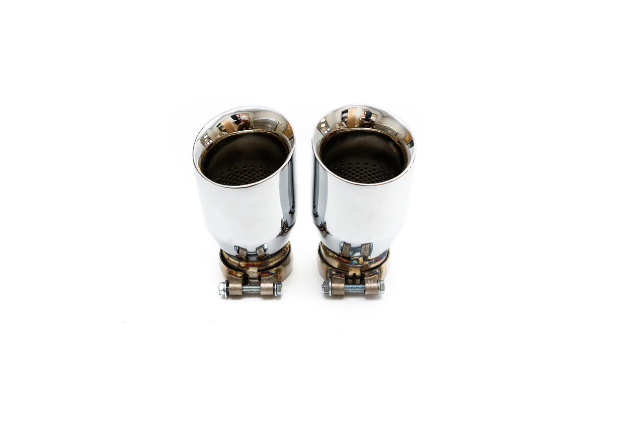 Fabspeed Porsche E3 Cayenne S 2.9L Turbo Deluxe Quad Style Tips - Image 8