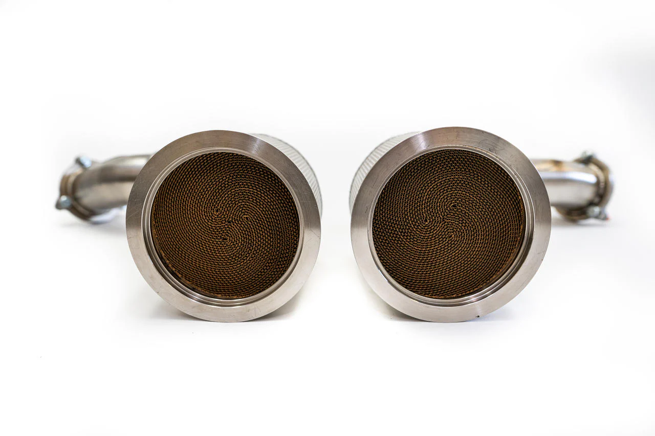 Fabspeed Porsche E3 Cayenne S 2.9L Turbo / Turbo S Primary Sport Catalytic Converters - Image 6