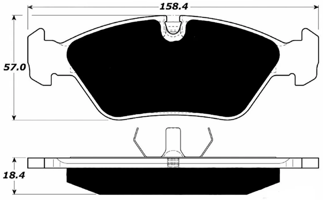 Porterfield R4-S Front Brake Pads for Porsche 928 (1980-85) - Image 2