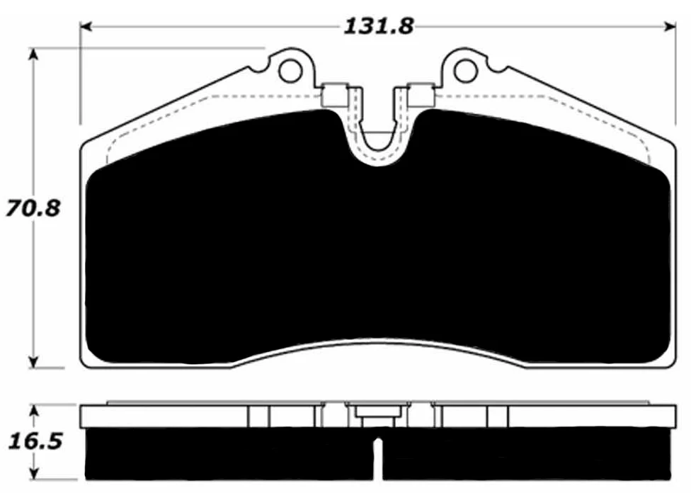 Porterfield R4-S Front Brake Pads for Porsche 928 (1980-85) - Image 2