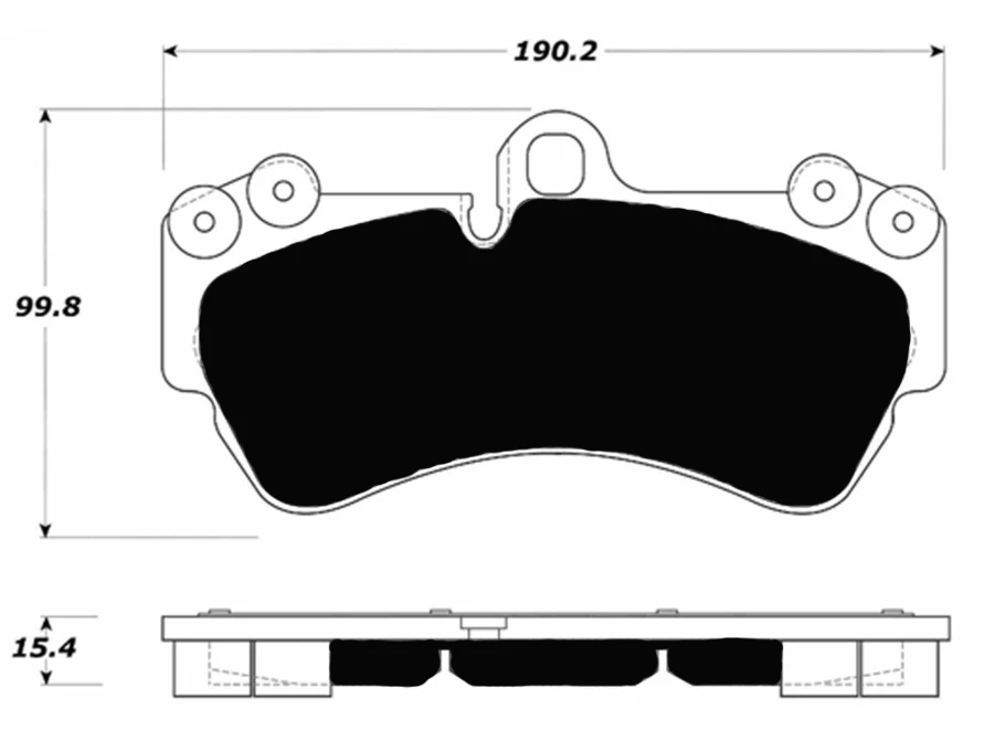 Porterfield R4-S Front Brake Pads for Porsche Cayenne Base (2004-10) - Image 2