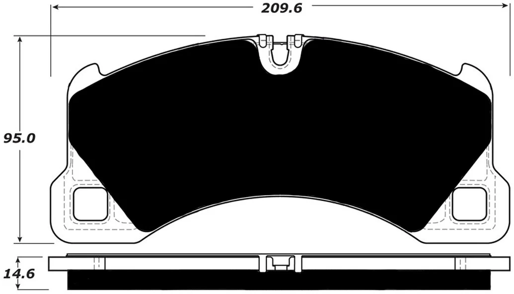 Porterfield R4-S Front Brake Pads for Porsche Cayenne Turbo Diesel (2013-16) - Image 2